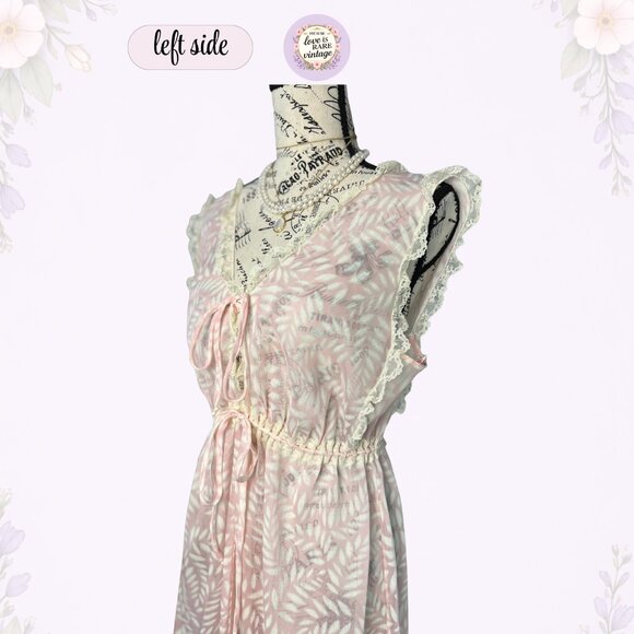 Vintage Floral Maxi Dress • 1960s Makylene Fabric • Spain • M - Picture 9 of 13